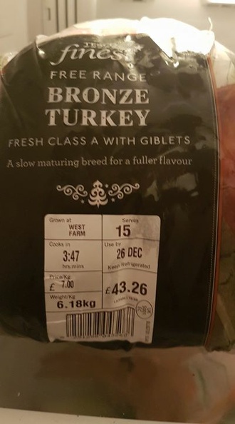 Will a 6kg turkey be enough for two people